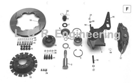 AP Racing CP7030-2S0 F1 voor/achter (F17/H35)