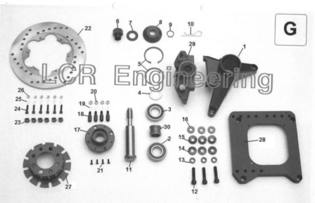 LCR washer sidecar wheel (G16)