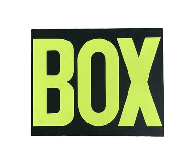 Pitbord losse Box (zwart/fluor geel)