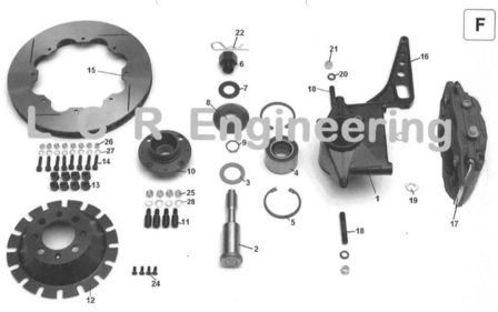 LCR Brake Bell voor (F12) gebruikt