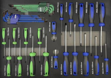 SP Tools Schroevendraaier set - plat, kruis &amp; torx (38-delig)