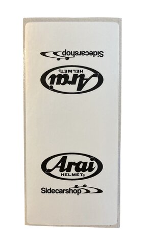 Sidecarshop Arai tear off sticker wit (10 stuks)