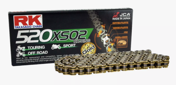 RK 520XSO2 RX-Ring Chain 94 schakels (Goud)