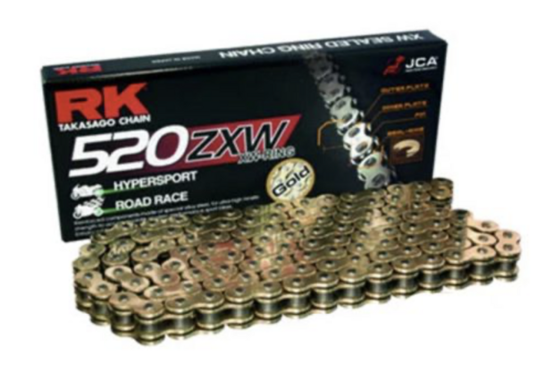 RK Racing Chain XW-Ring Chain 520ZXW 120L (Goud)